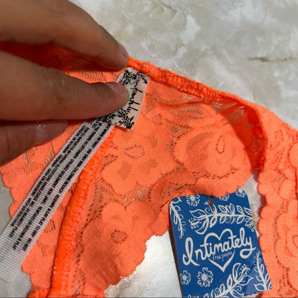 Free People Intimately Galloon Lace Racerback Bralette Size Small - Picture 4 of 9
